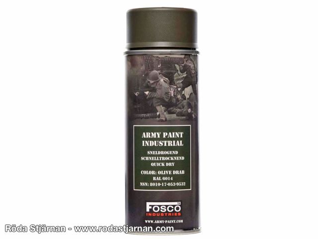 Fosco Sprayfärg Olive Drab RAL 6014 färg och spray