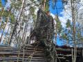 Kamouflagenät woodland på löpmeter - 2,4 m brett kamouflagenät