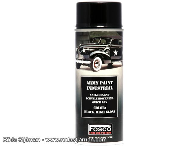 Fosco Sprayfärg Black High Gloss Svart