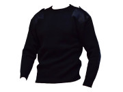 Nato-Pullover finstickad Svart