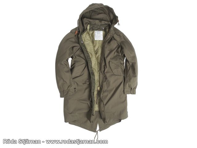 US M51 Fishtail Parka med huva