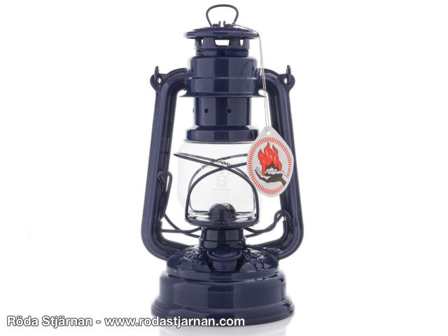 Feuerhand 276 Hurricane lantern Cobalt blue kerosene lamp