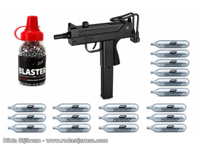 ASG Cobray Ingram M11 4,5mm CO2 startpaket luftpistol