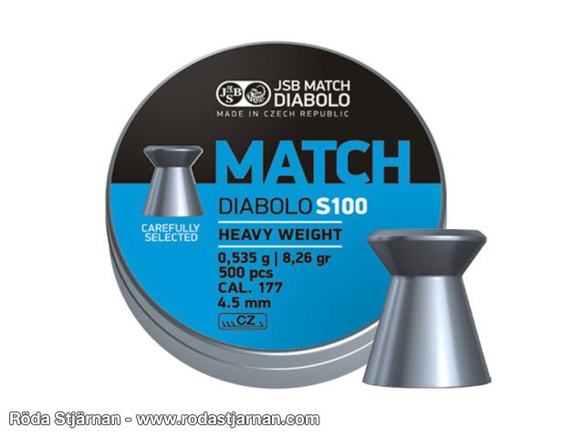 JSB Blue Match Diabolo S100 4,49mm 0,535g ammunition