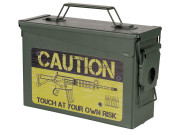 Ammunitionslåda metall Cal .30 Caution M4