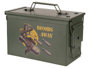 Ammunitionslåda metall Cal .50 Bombs Away