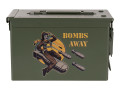 Ammunition box metal Cal .50 Bombs Away ammo box