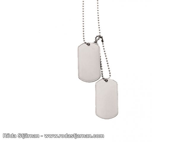 Dogtag set med kedja