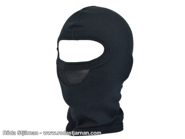 Balaclava 1 Hål Mesh Svart