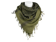 Palestinasjal grön och svart finvävd keffiyeh i bomull