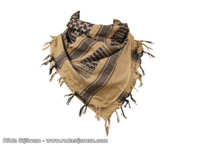 Palestinasjal khaki/svart shemagh palestinasjal