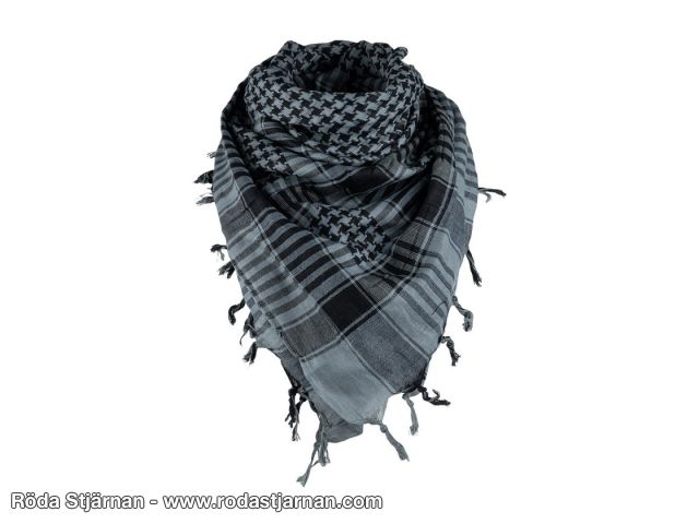 Palestinasjal svart/grå shemagh palestinasjal