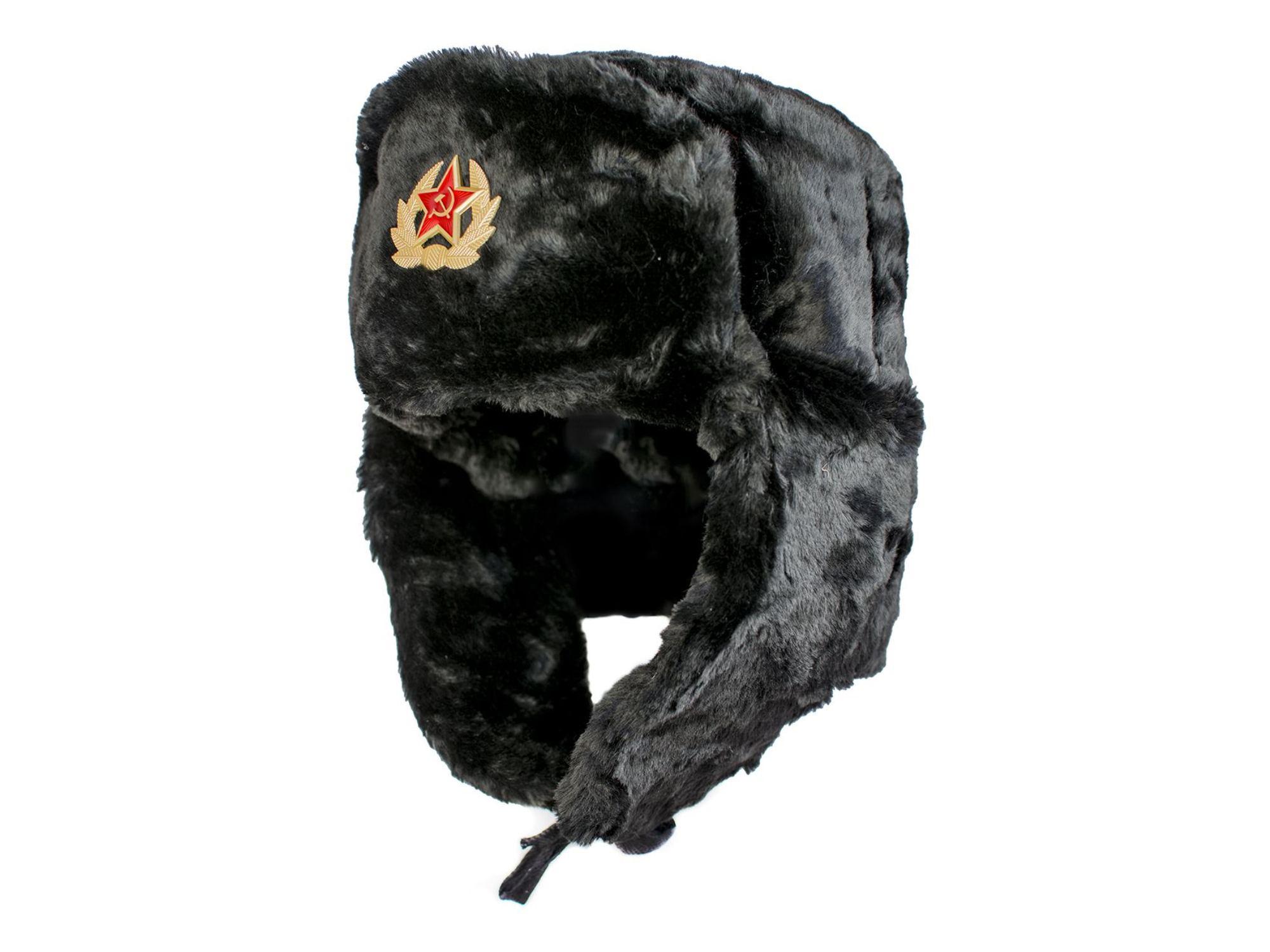 Product Image for Russian fur hat Ushanka Black