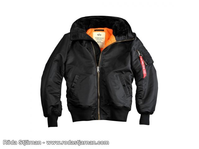 Alpha Industries MA-1 Hooded Black okategoriserat