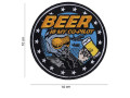 Beer is my co-pilot fabric label