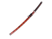 BladesUSA Katana – Decorative sword with burgundy lacquered saya