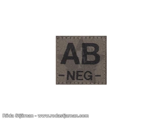 Claw Gear AB Neg Blodgrupp RAL7013 patch