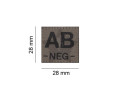 Claw Gear AB Neg Blodgrupp RAL7013 patch