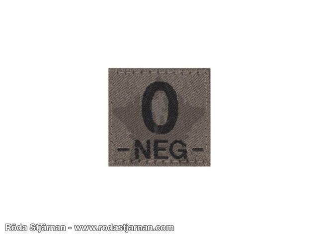 Claw Gear O Neg Blodgrupp RAL7013 patch