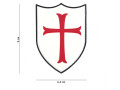 Crusader White PVC patch