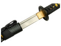 Katana in 1045 carbon steel – satin polished blade with blood groove swords
