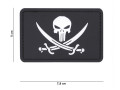 Pirate flag PVC patch