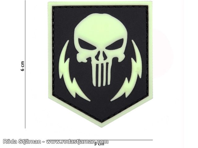 Punisher Glow in the dark patch