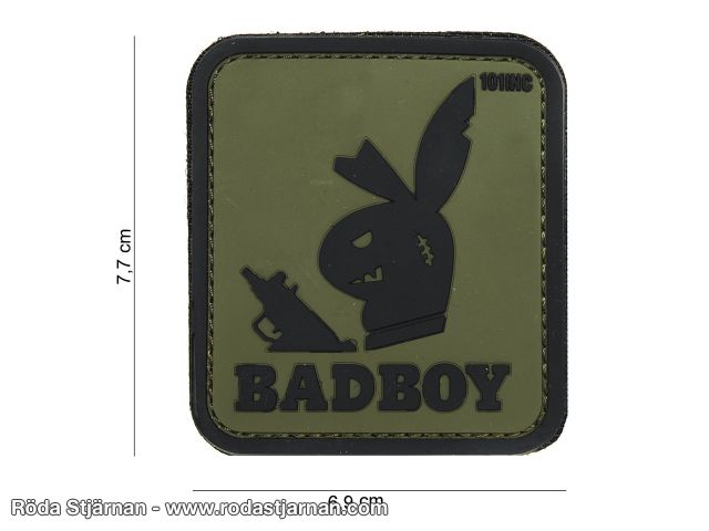 PVC 3D Bad Boy Grön patch