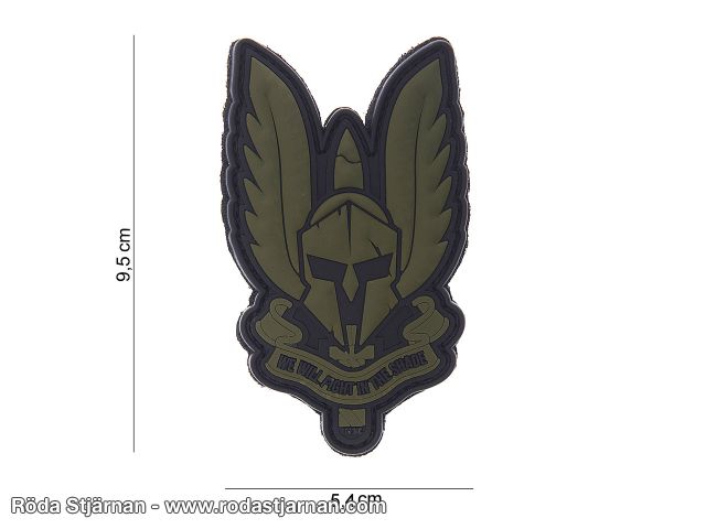 PVC 3D Spartan Grön patch