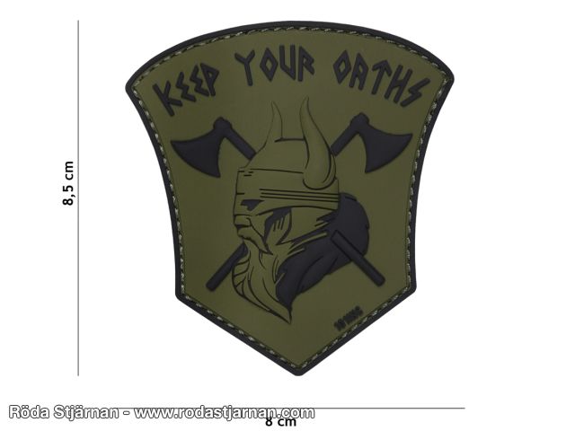 PVC Keep Your Oaths Grön patch