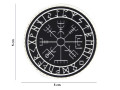 PVC Runsköld Vegvisir Svart patch