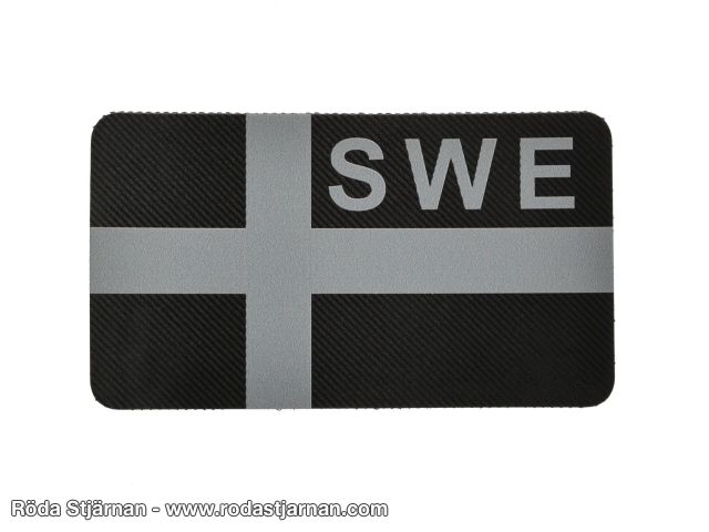 REDeye Swedish flag IR 50X30 Black patches