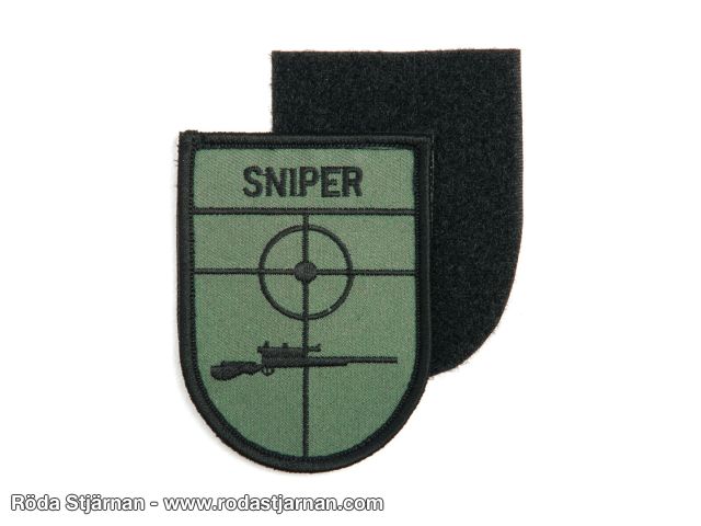 Sniper med kardborre patch