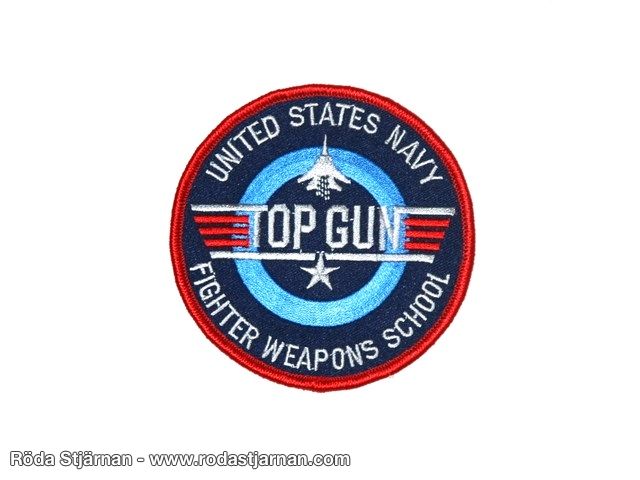 Top Gun fighter weapons school tygmärke patch