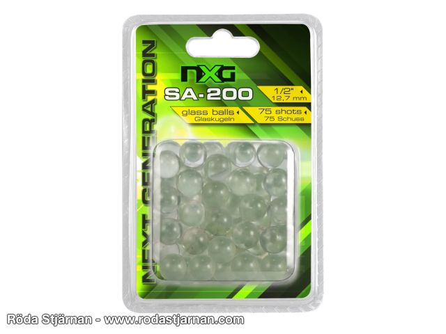 Umarex NXG SA-200 Glass BBs for slingshots 12.5 mm 75-pack slingshot