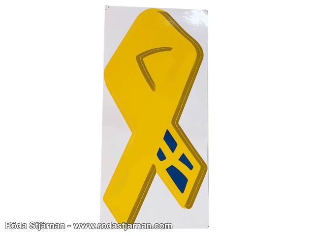 Yellow Ribbon Sticker Large without text patches