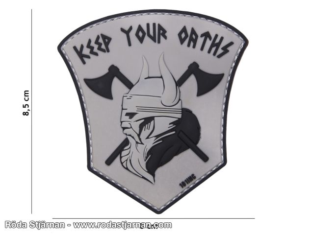 PVC Keep Your Oaths Grå patch