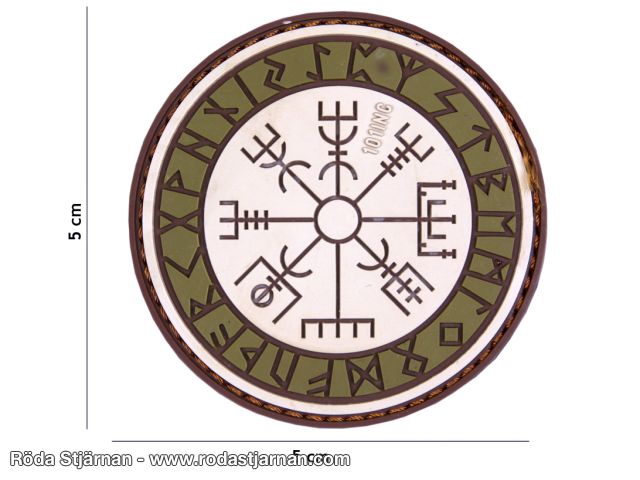 PVC Runsköld Vegvisir Forrest patch