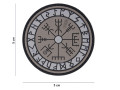 PVC Runsköld Vegvisir Grå patch