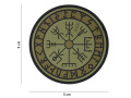 PVC Runsköld Vegvisir Grön patch