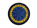 Runsköld Vegvisir Gul och Blå Patch Ver2