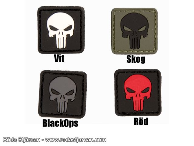 Skull Punisher PVC patch patches