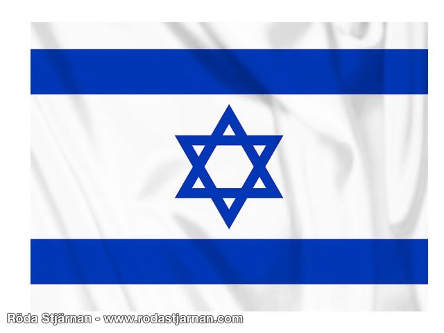 Stor Israelisk flagga Israel