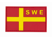 SWE Skåne PVC flagga Stor 7cm patch