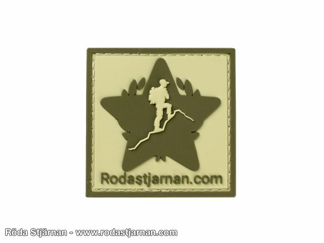 Röda Stjärnan PVC Patch kardborre Mörk