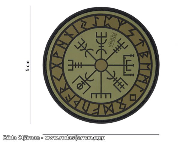 PVC Runsköld Vegvisir Grön