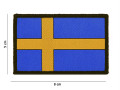 Sverige Patch Tätvävd