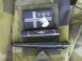 SWE PVC Flagga Thin blue line K9 Black Ops