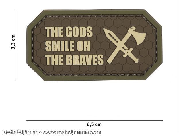 The gods smile on the braves PVC patch