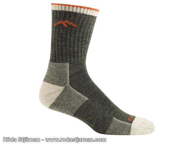 Darn Tough hiker micro crew sock cushion grønn sokker
